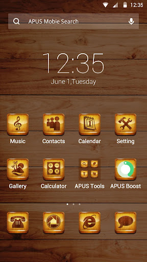 Tải Wooden Life APUS theme MOD + APK 1.0.0 (Mở khóa Premium)