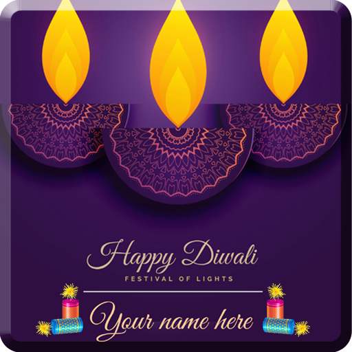 Name On Diwali Greeting Cards   Icon