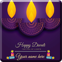 Name On Diwali Greeting Cards