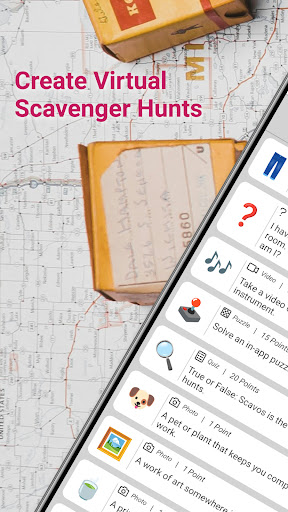 Android application Scavos: Easy Scavenger Hunts screenshort