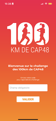 Android application 100km de CAP48 screenshort