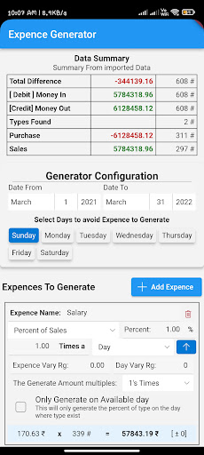 Expense Report Generator