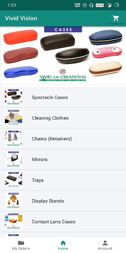 Android application Vivid Vision: Spectacle Cases screenshort