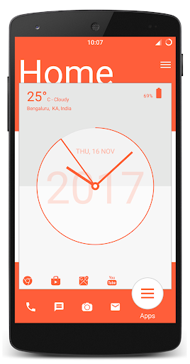 Screenshot of Analog Clock Launcher -Applock