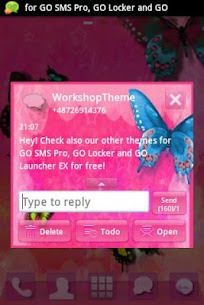 Nice Pink Theme GO SMS Pro For PC installation