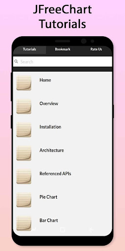 Android application Easy JFreeChart Tutorial screenshort