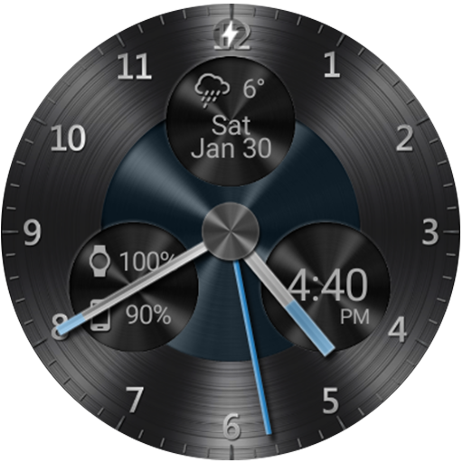 Download APK Black Metal HD Watch Face Latest Version