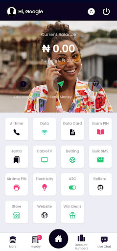 Android application H P Data screenshort