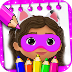 Gaby's Coloring Dollhouse Game