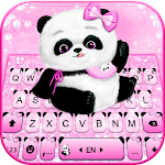 Cover Image of ดาวน์โหลด ธีมแป้นพิมพ์ Pink Girly Panda 7.1.5_0329 APK