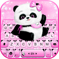 Тема для клавиатуры Pink Girly Panda