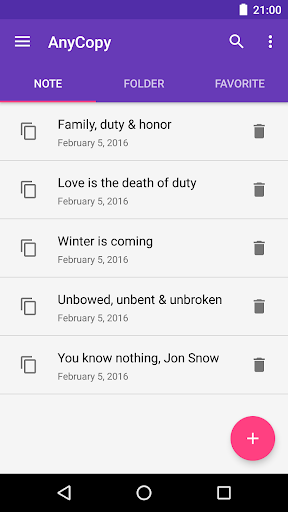 Android application AnyCopy-Copy & Paste Clipboard screenshort