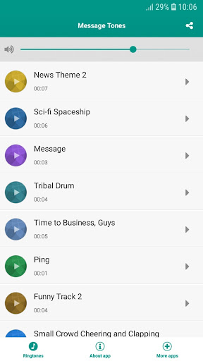 Message Tones Screen 2