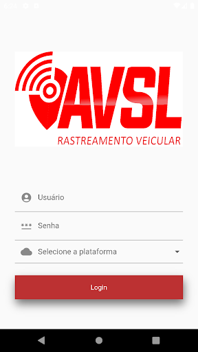 Android application AVSL RASTREAMENTO screenshort