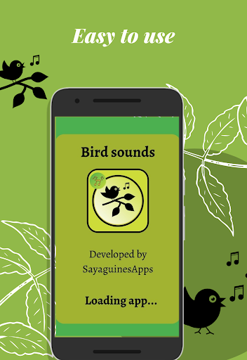 Android application Bird sounds for tones screenshort