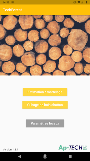 Android application TechForest screenshort