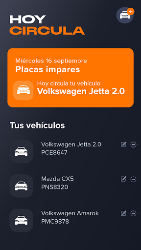 Android application Hoy Circula screenshort