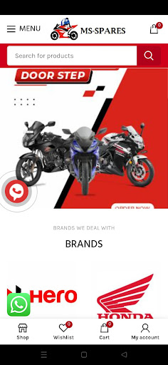 Android application MS-Spares screenshort