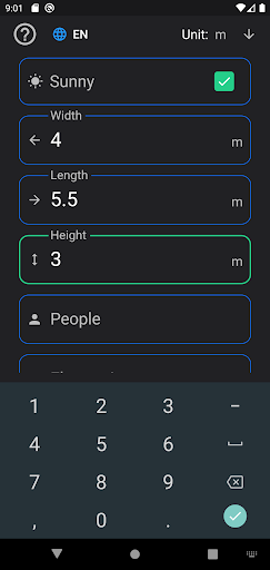 Air Conditioner - Calculator Screen 2