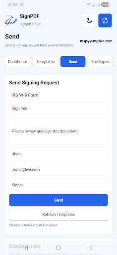 App screenshot