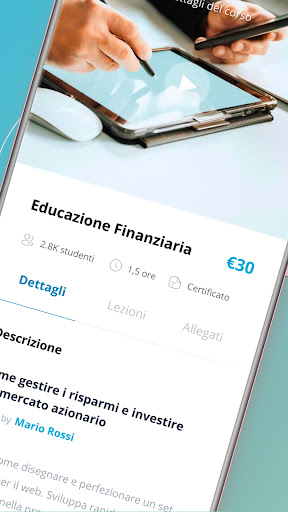 Fadly - Piattaforma e-learning Screen 2