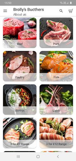 Android application Brolly’s Butchers screenshort
