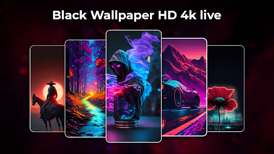 Black Wallpaper HD 4K Live