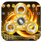 Fidget Spinner Golden Emoji Keyboard Theme icon