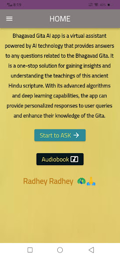 Android application Bhagwat Gita screenshort