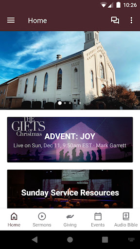 Android application Legacy Christian Church App screenshort