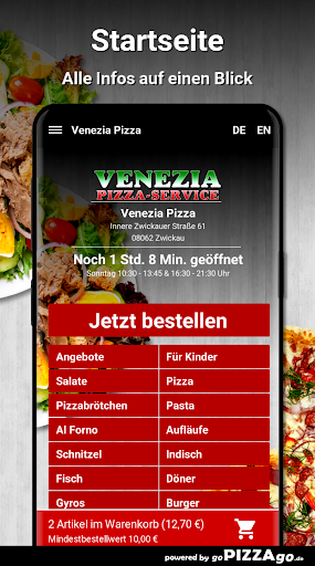 Venezia Pizza Zwickau Screen 2