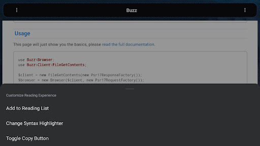 Screenshot of PHP Libraries and Compiler