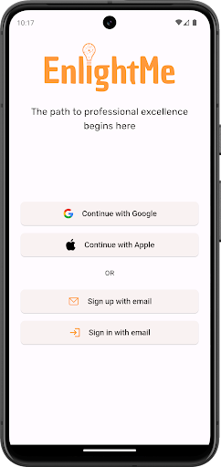 Android application EnlightMe screenshort