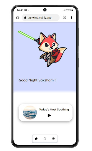 Android application Unwind screenshort