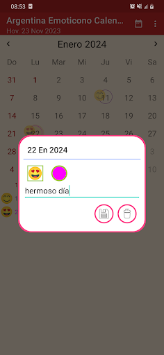 Argentina Calendario - Emoji Screen 2