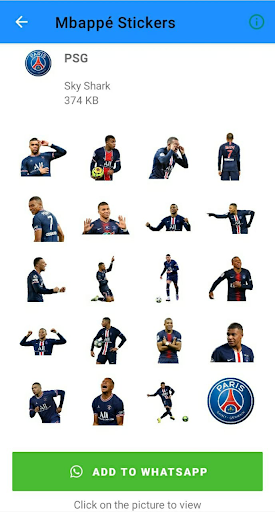 Android application Kylian Mbappé Stickers screenshort