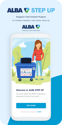 Android application ALBA STEP UP screenshort