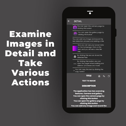 Txt To Image Conventer: ML KIT Screen 3