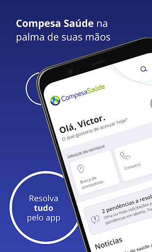Android application Compesa Saúde screenshort