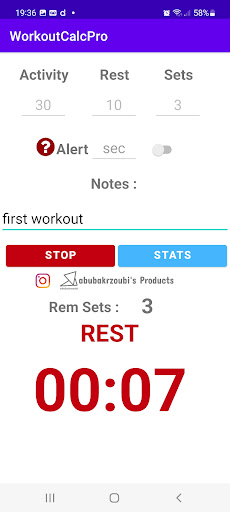 Trip2Grip Lite - Workout Timer Screen 2