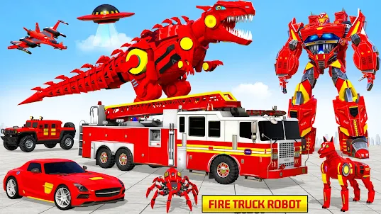 пожарная машина робот игра