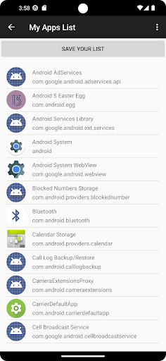 My Apps List (Paid) Screen 3