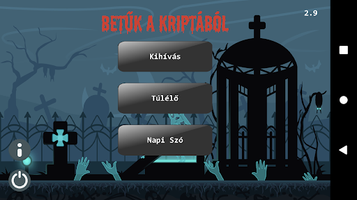 Android application Betűk a Kriptából screenshort