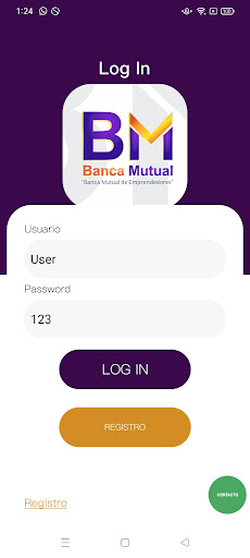 Android application Banca Mutual screenshort