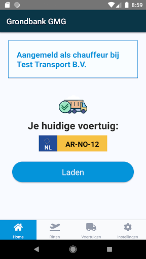 Android application DigitaalRijden screenshort