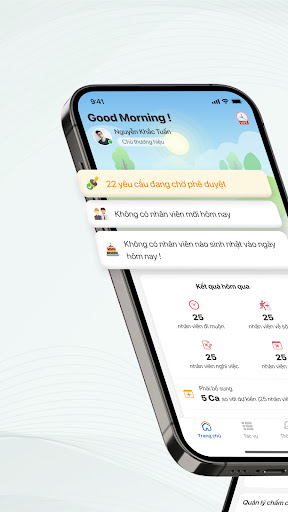 Android application HRM Chủ screenshort