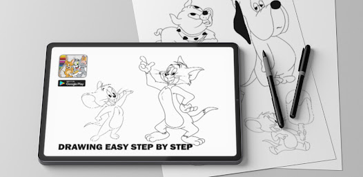 Screenshot 15 Draw Tom Cat and Jerry Mouse android