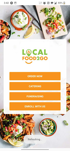 Android application LocalFood2Go screenshort