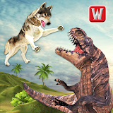 The Wolf vs Dinosaur Adventure icon