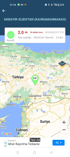 Depremci-Deprem Bilgi Sistemi Screen 2